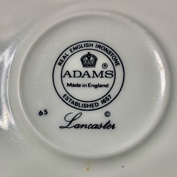 💎 Set of 4 Bread and Butter Plates in the Lancaster Pattern by Adams 💎#PG7 - Picture 7 of 9